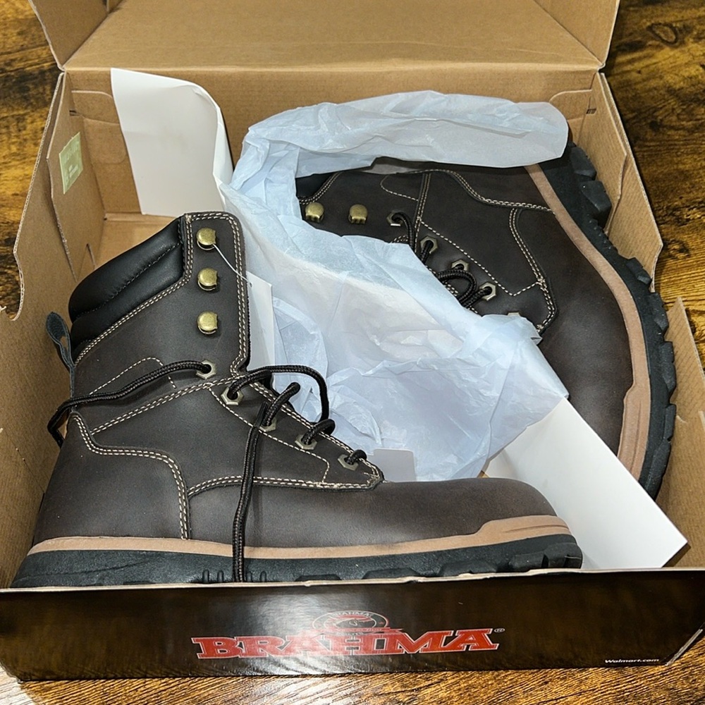 Brahma Steel Toe Men’s Work Boots Size 7